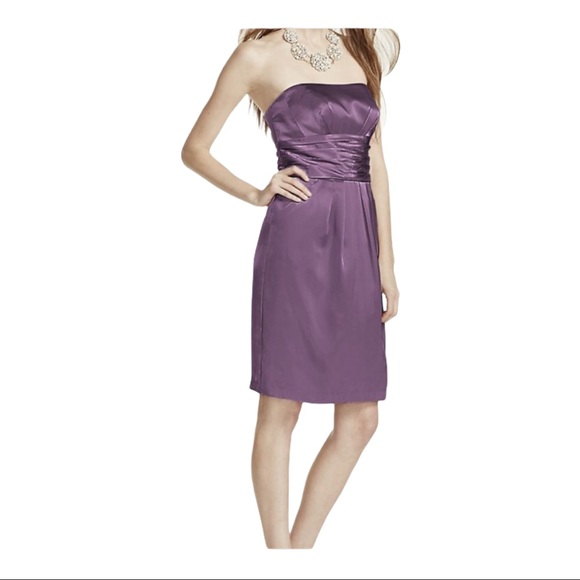 D16 David's Bridal Purple Firework Evening Gown (XS) main image 1